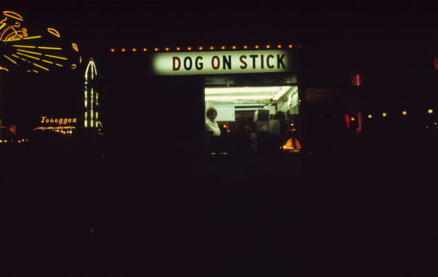 "Dog On Stick" stand, 1977